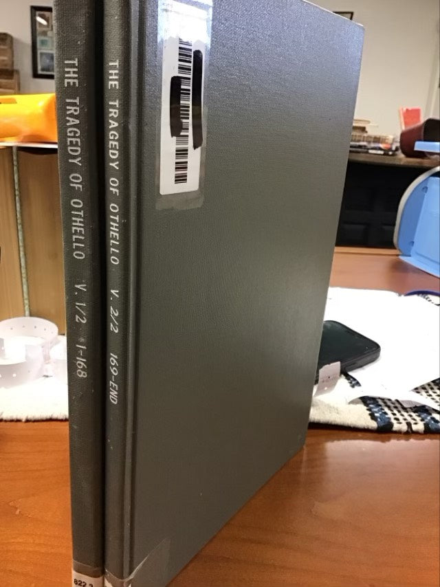 The Tragedy of Othello Two Volume Set * Ex Library Books