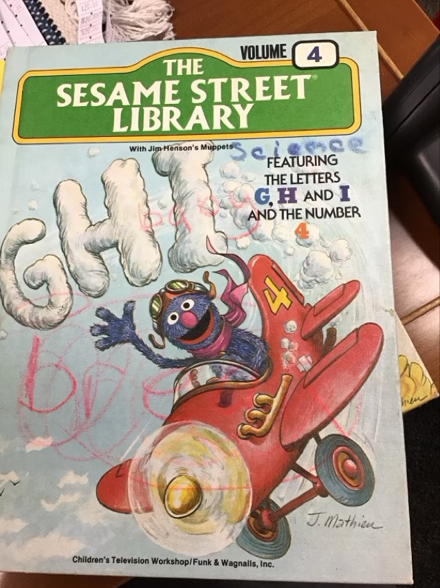 The Sesame Street Library Volume 4; Featuring the letters G,H and I and the number 4 by Michael Frith