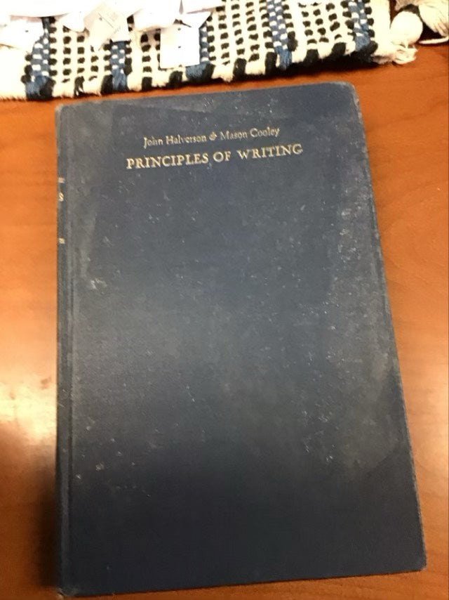Principles Of Writing by John Halverson,Mason Cooley