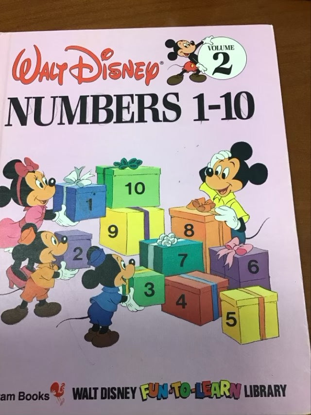 Numbers 1-10 (Walt Disney Fun-to-Learn Library) by disney-walt-illustrated
