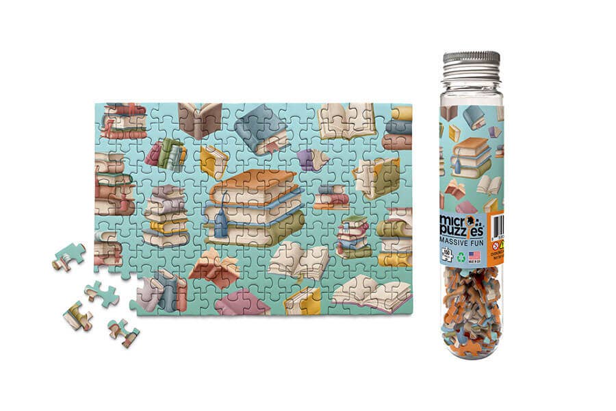 Book Collage Mini Jigsaw Puzzles