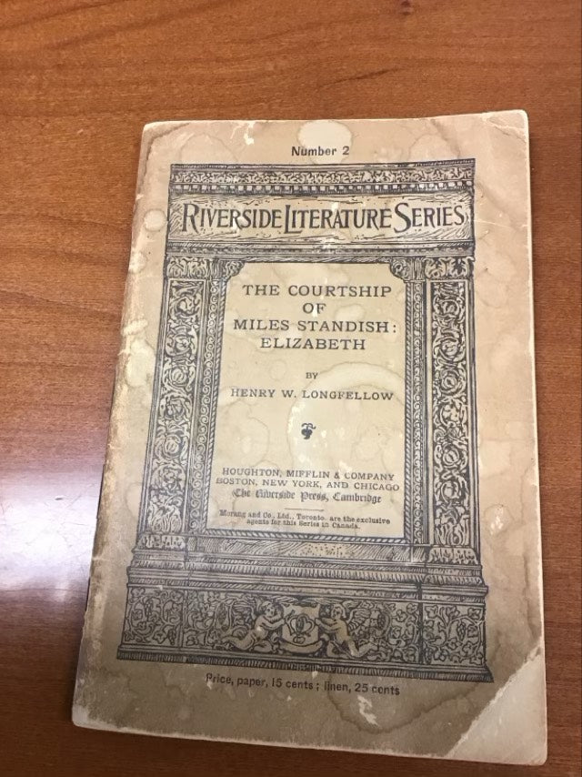 The Courtship of Miles Standish: Elizabeth Number 2 1886 by Henry Wadsworth Longfellow