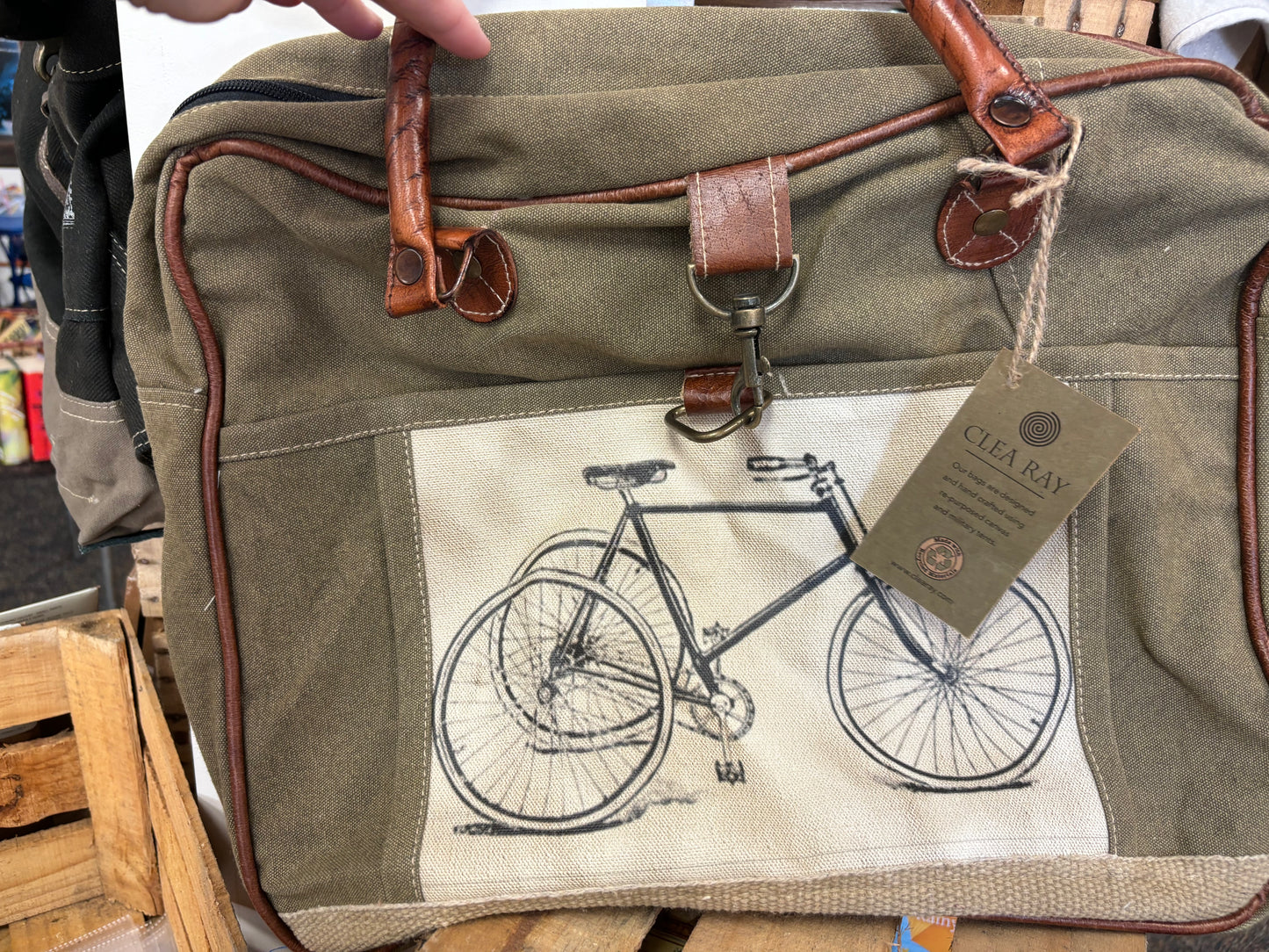 Green Bicycle Messenger Bag