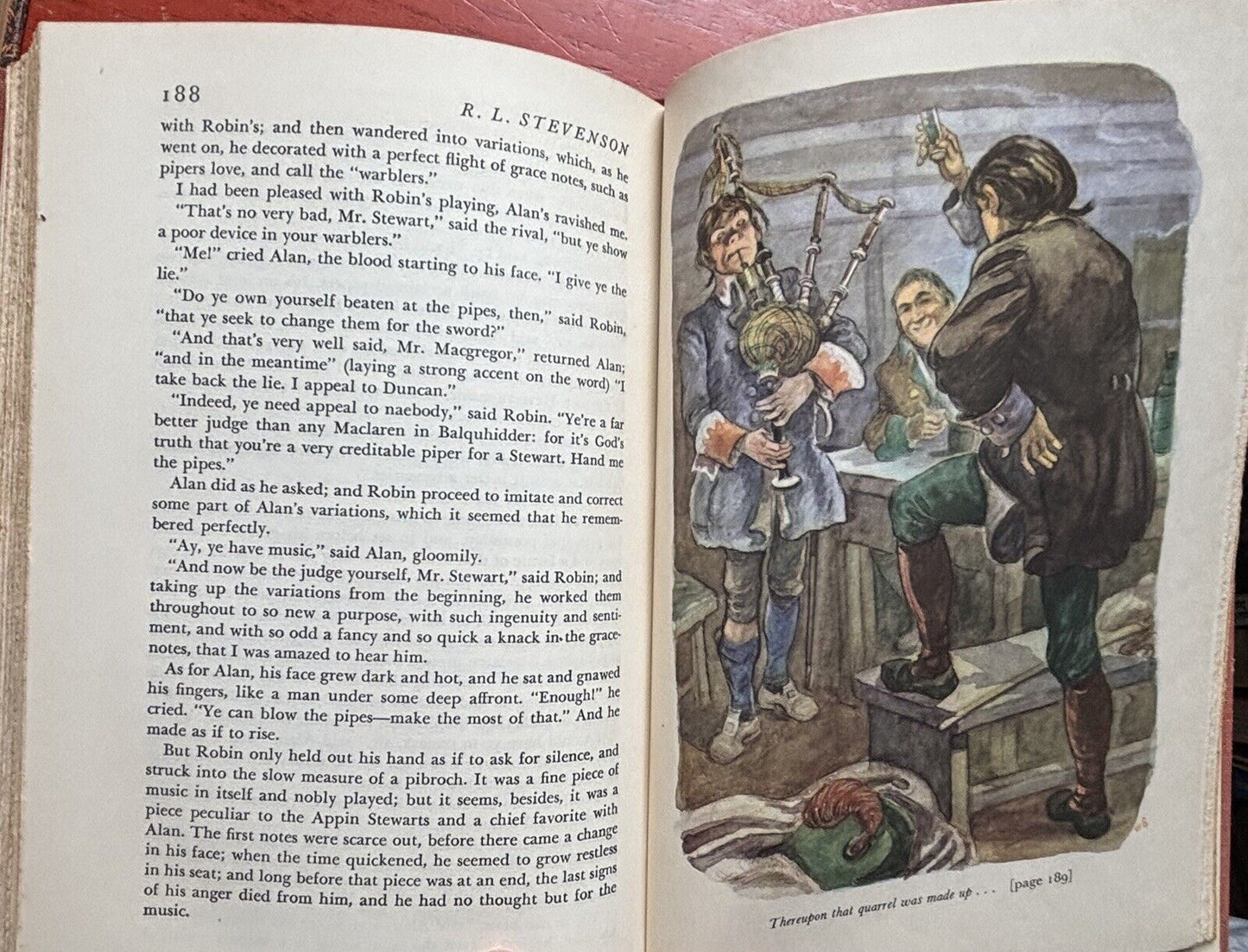 Kidnapped by Robert Louis Stevenson 1949 Ed HC - author of Treasure Island