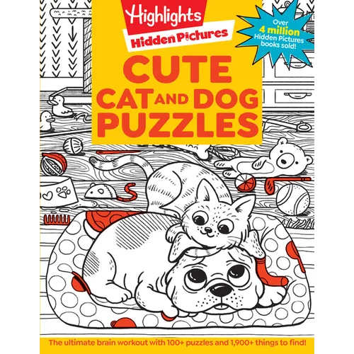 Cute Cat and Dog Puzzles: Cute Cat and Dog Puzzles (Hidden Pictures Puzzles) Cat & Dog Puzzles Activity Book for Kids with 144 Pages of Cute and Fun P