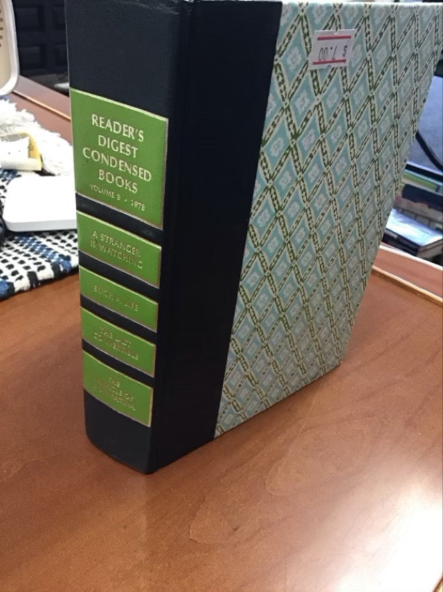 Reader's Digest Condensed Books Volume 3 1978-A Stranger Is Watching/ Such A Life/The Last Convertible/The Miracle Of Dommatina by Reader's Digest