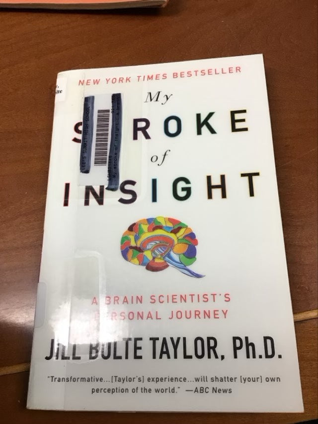 My Stroke of Insight: A Brain Scientist's Personal Journey by Jill Bolte Taylor *Ex Library Book