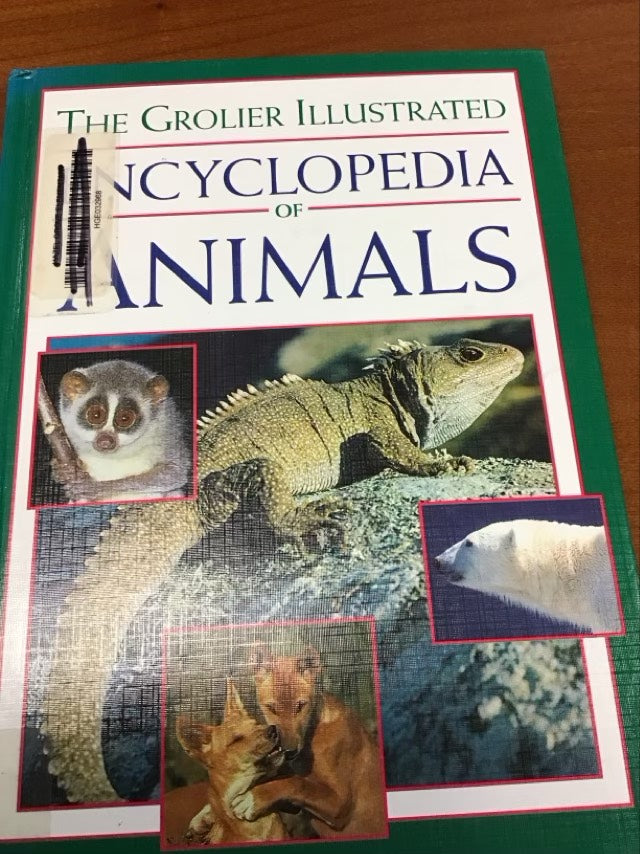 The Grolier Illustrated Encyclopedia of Animals 4 Volume Set by Michael Chinery *Ex Library Book