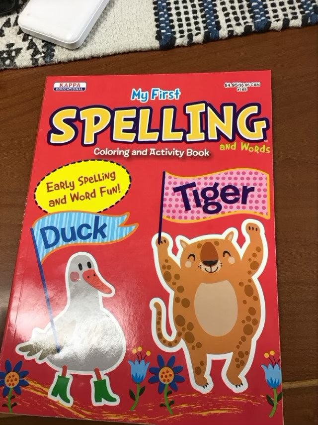 My First Spelling And Words Coloring And Activity Book