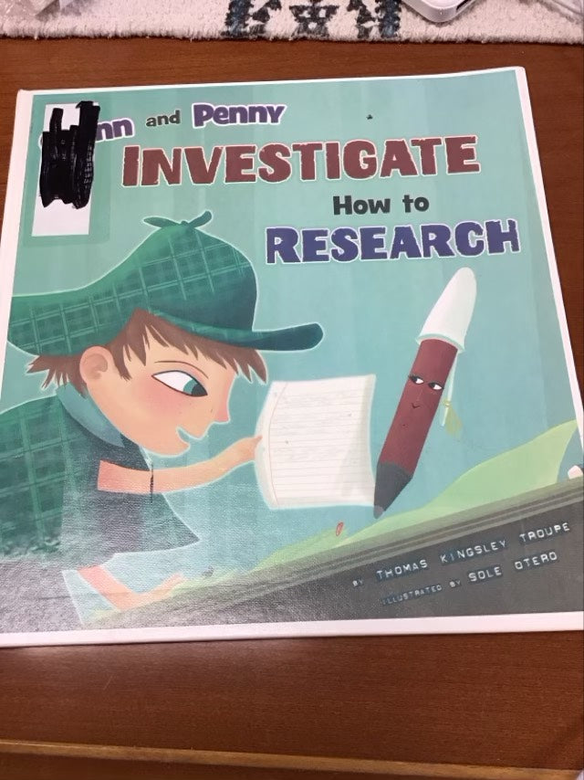 Quinn and Penny Investigate How to Research (In the Library) by Thomas Kingsley Troupe * Ex-Library Book
