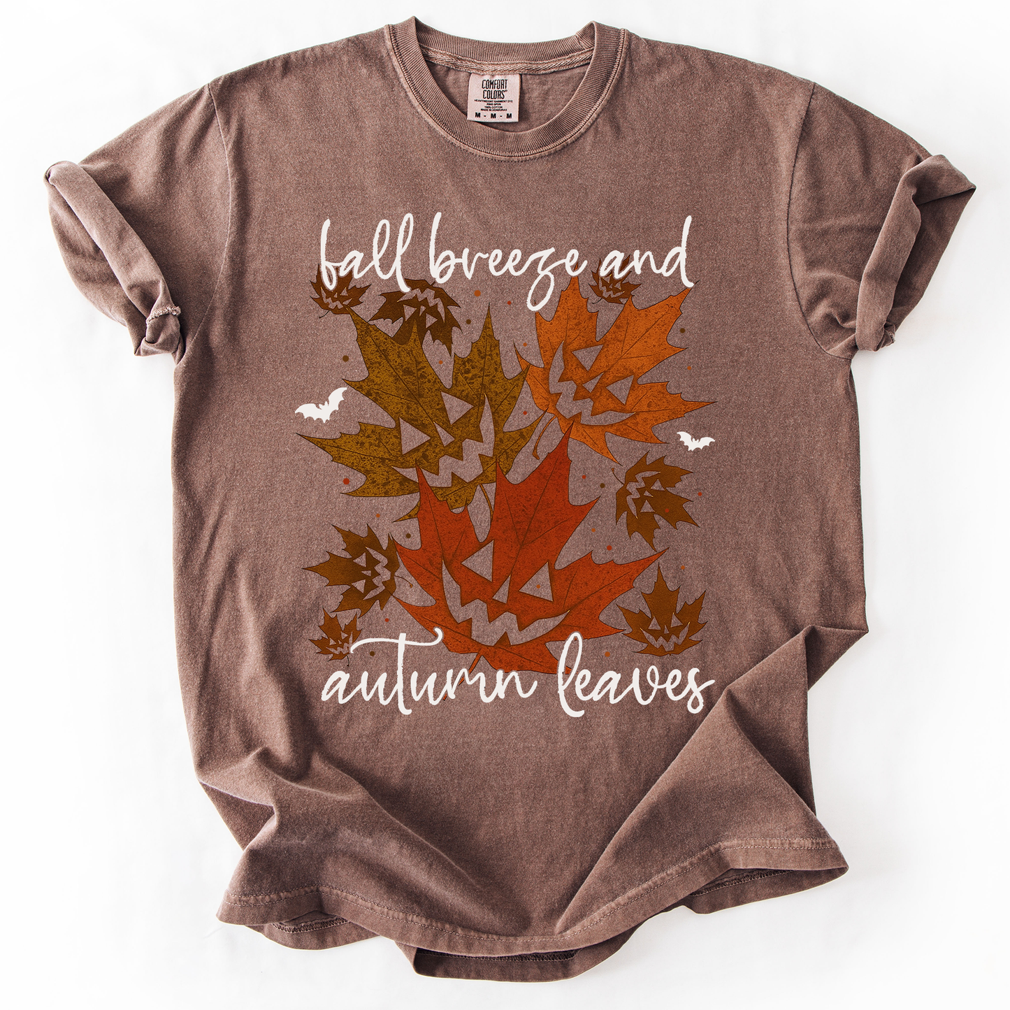 Fall Breeze and Autumn Leaves, Halloween, Comfort Colors T-Shirt