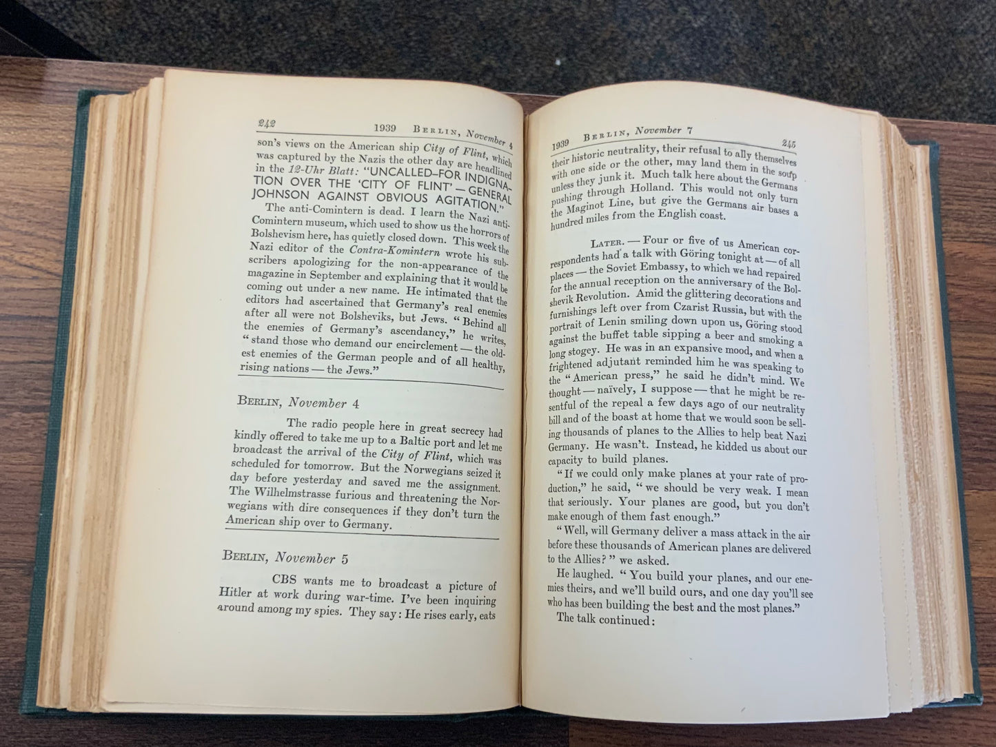 Berlin Diary: the Journal of a Foreign Correspondent 1934-1941 by William L Shirer