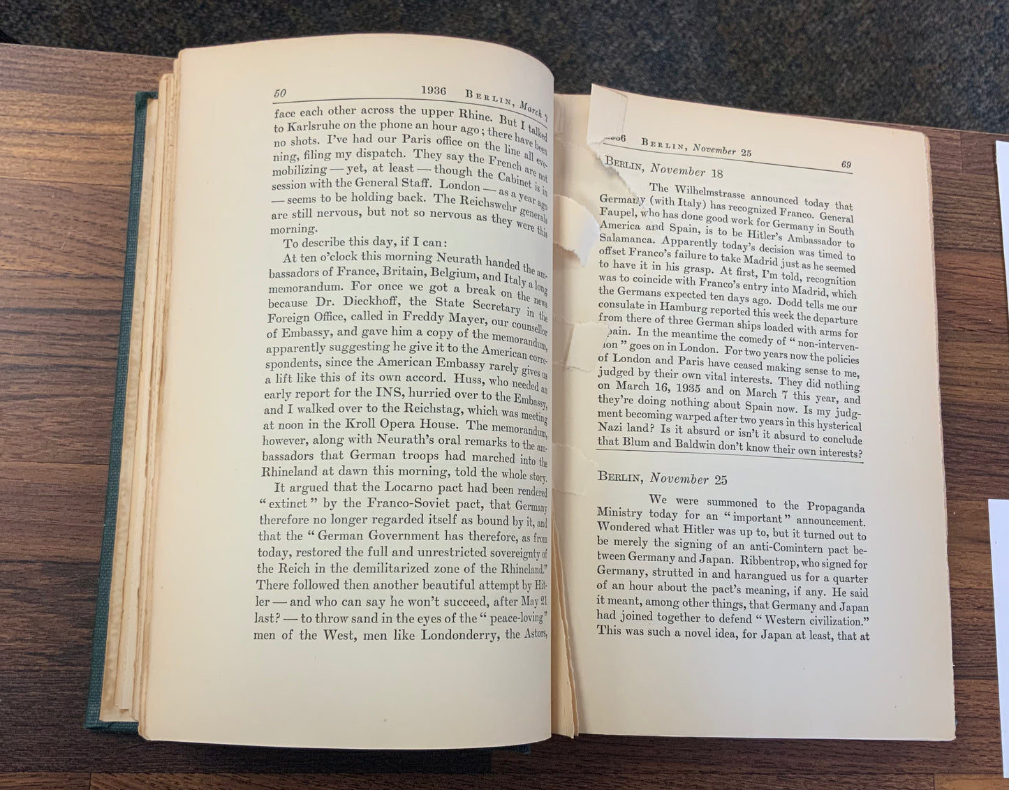 Berlin Diary: the Journal of a Foreign Correspondent 1934-1941 by William L Shirer