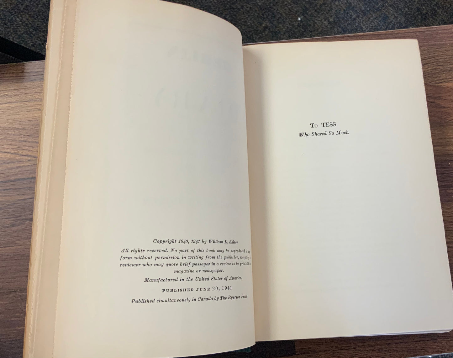Berlin Diary: the Journal of a Foreign Correspondent 1934-1941 by William L Shirer