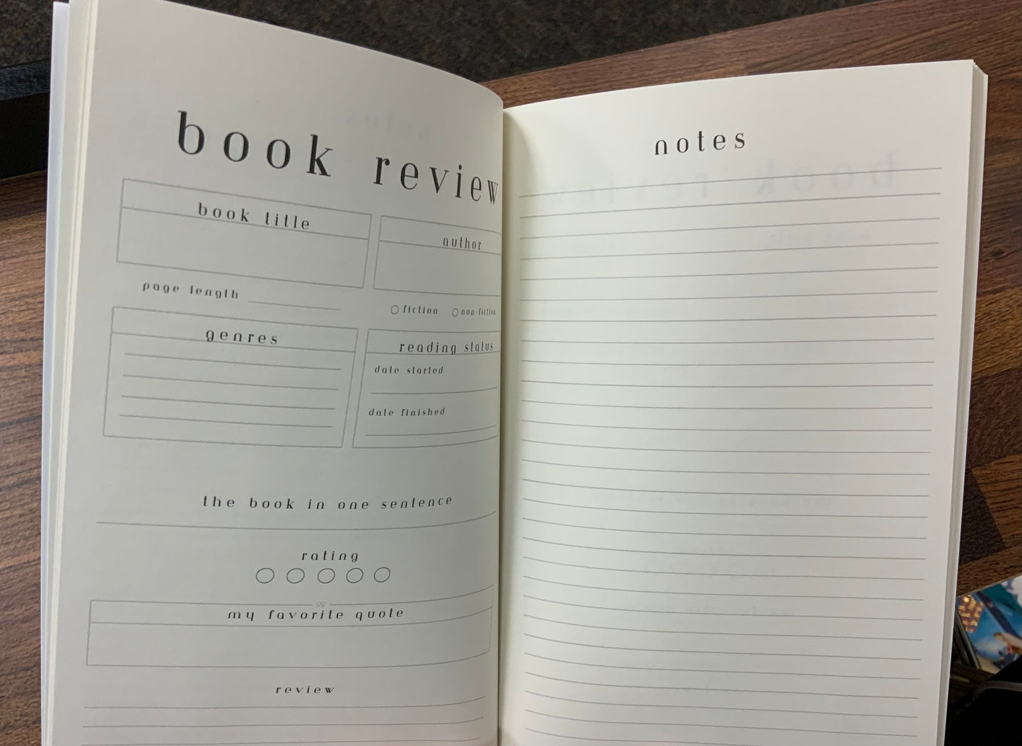 Book Club Journal