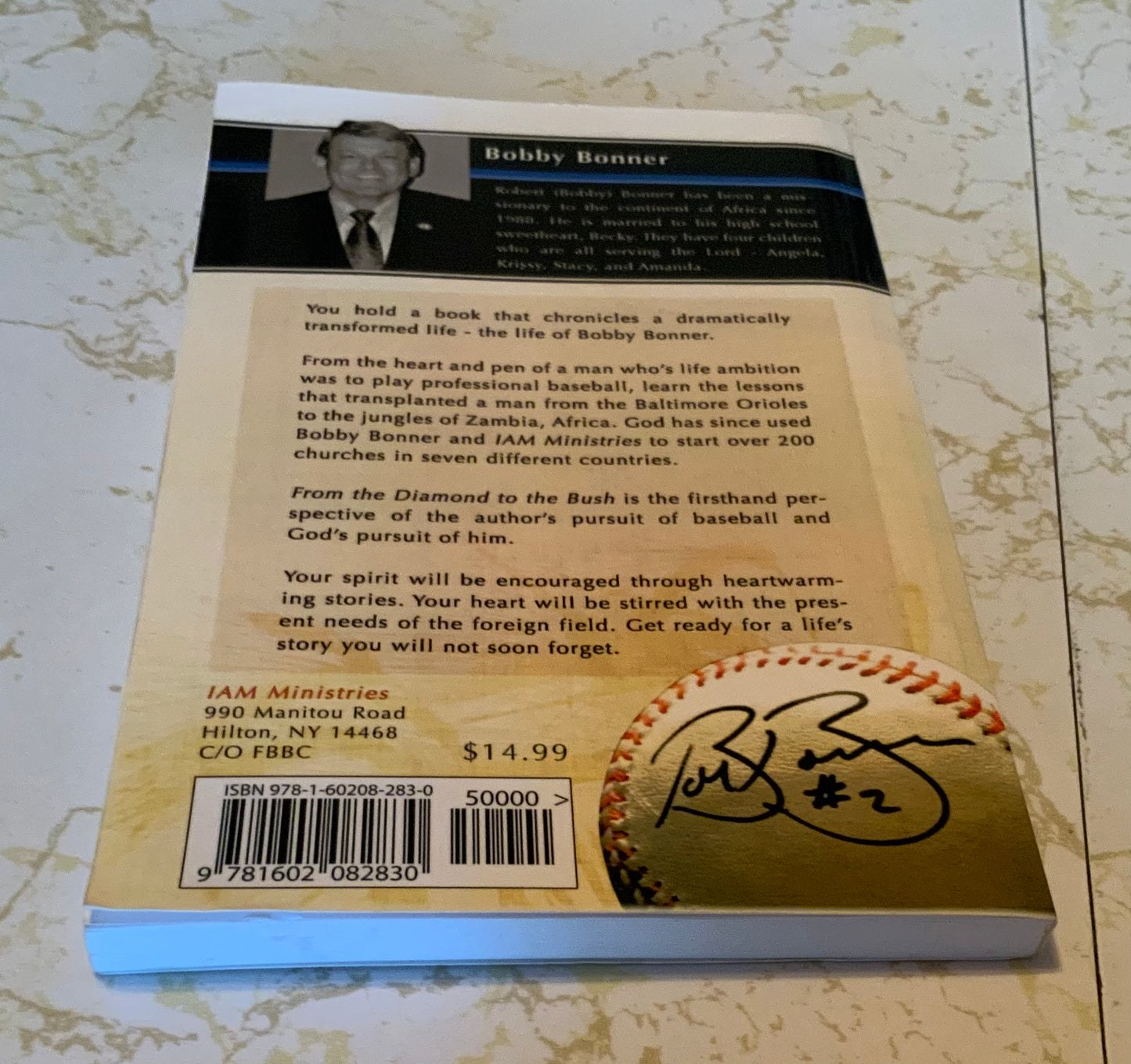 From the Diamond to the Bush by Bobby Bonner paperback SIGNED