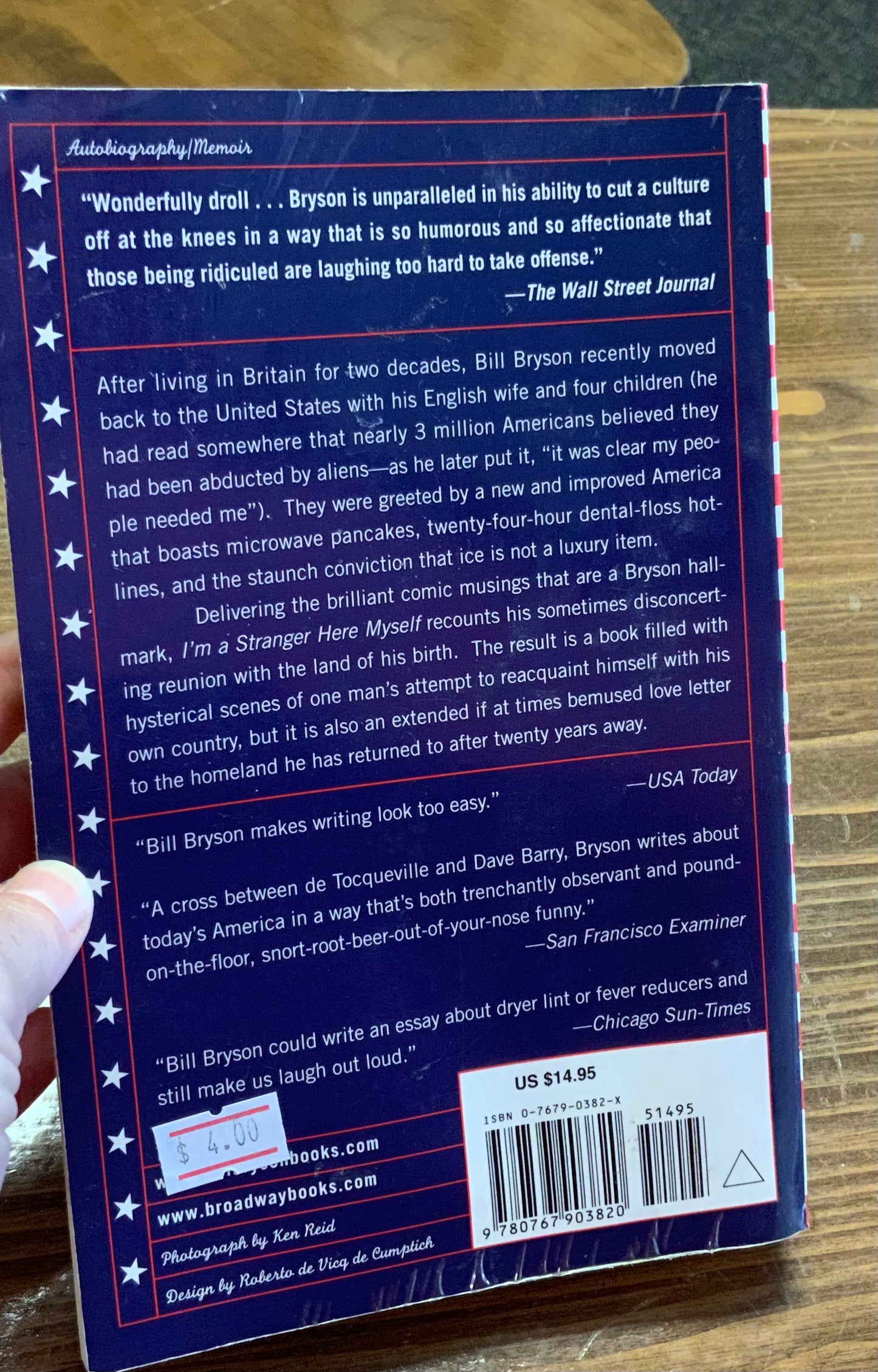 I'm a Stranger Here Myself: Notes on Returning to America After 20 Years Away by Bill Bryson