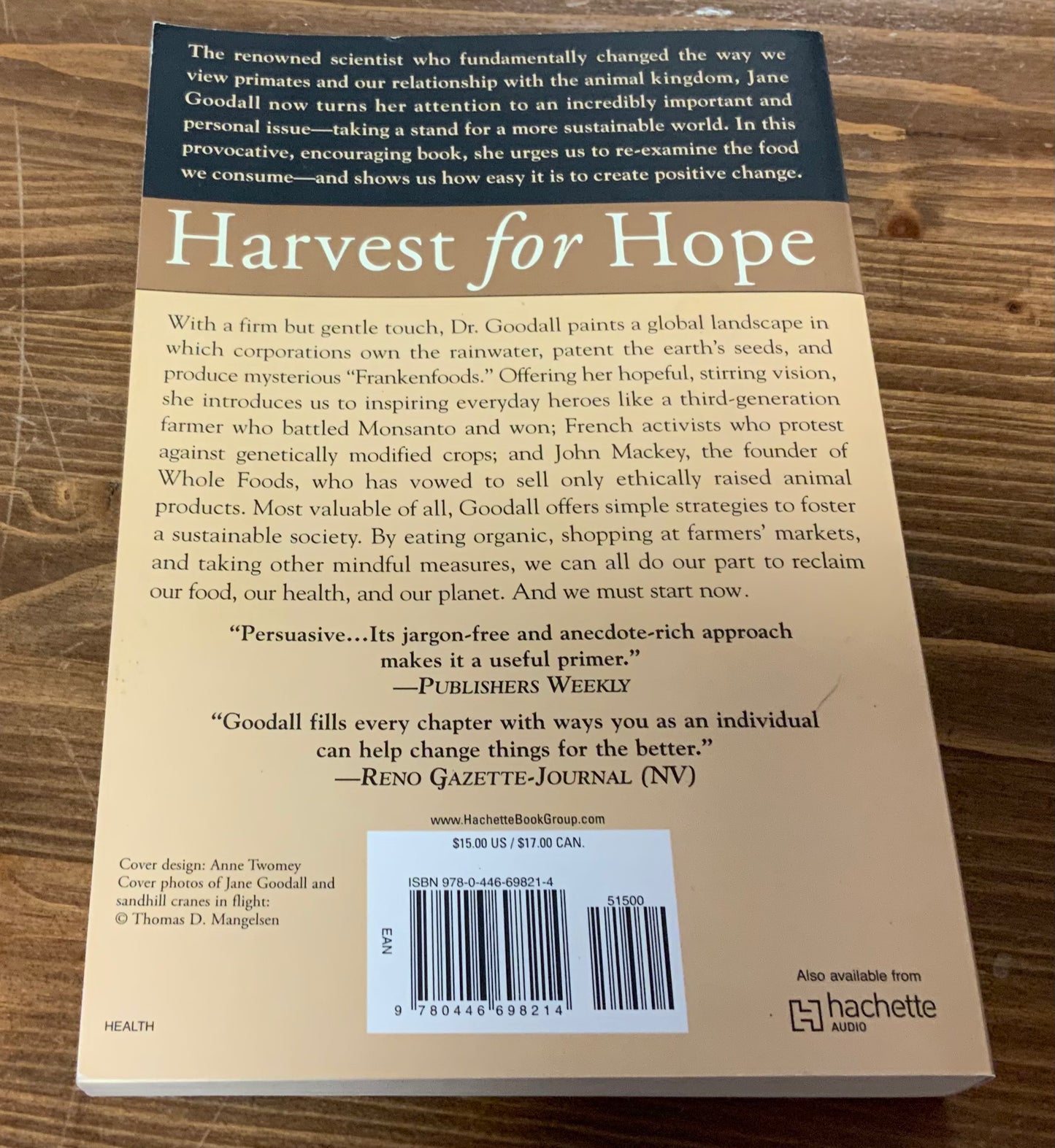 Harvest for Hope: A Guide for Mindful Eating by Jane Goodall