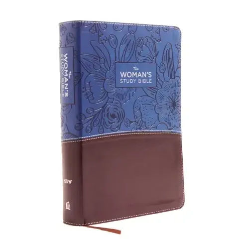NIV, the Woman's Study Bible, Imitation Leather, Blue/Brown, Full-Color: Receiving God's Truth for Balance, Hope, and Transformation