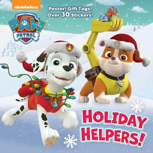 Holiday Helpers! (Paw Patrol): A Holiday Book for Kids and Toddlers with Over 30 Stickers