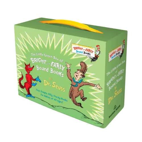 Little Green Boxed Set of Bright and Early Board Books: Fox in Socks; Mr. Brown Can Moo! Can You?; There's a Wocket in My Pocket!; Dr. Seuss's ABC