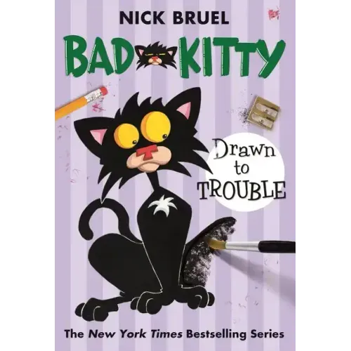 Bad Kitty Drawn to Trouble (Paperback Black-And-White Edition)