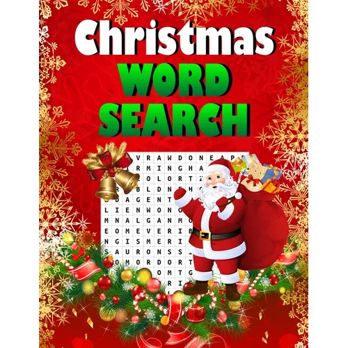 Christmas word search.: Easy Large Print Puzzle Book for Adults, Kids & Everyone for the 25 Days of Christmas.