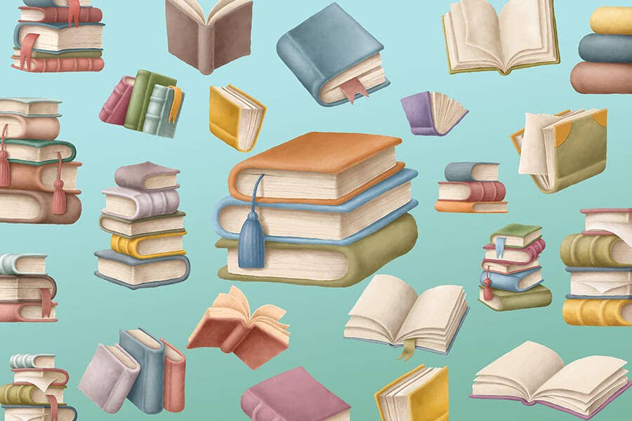 Book Collage Mini Jigsaw Puzzles