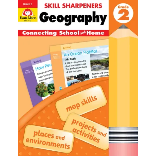 Skill Sharpeners: Geography, Grade 2 Workbook