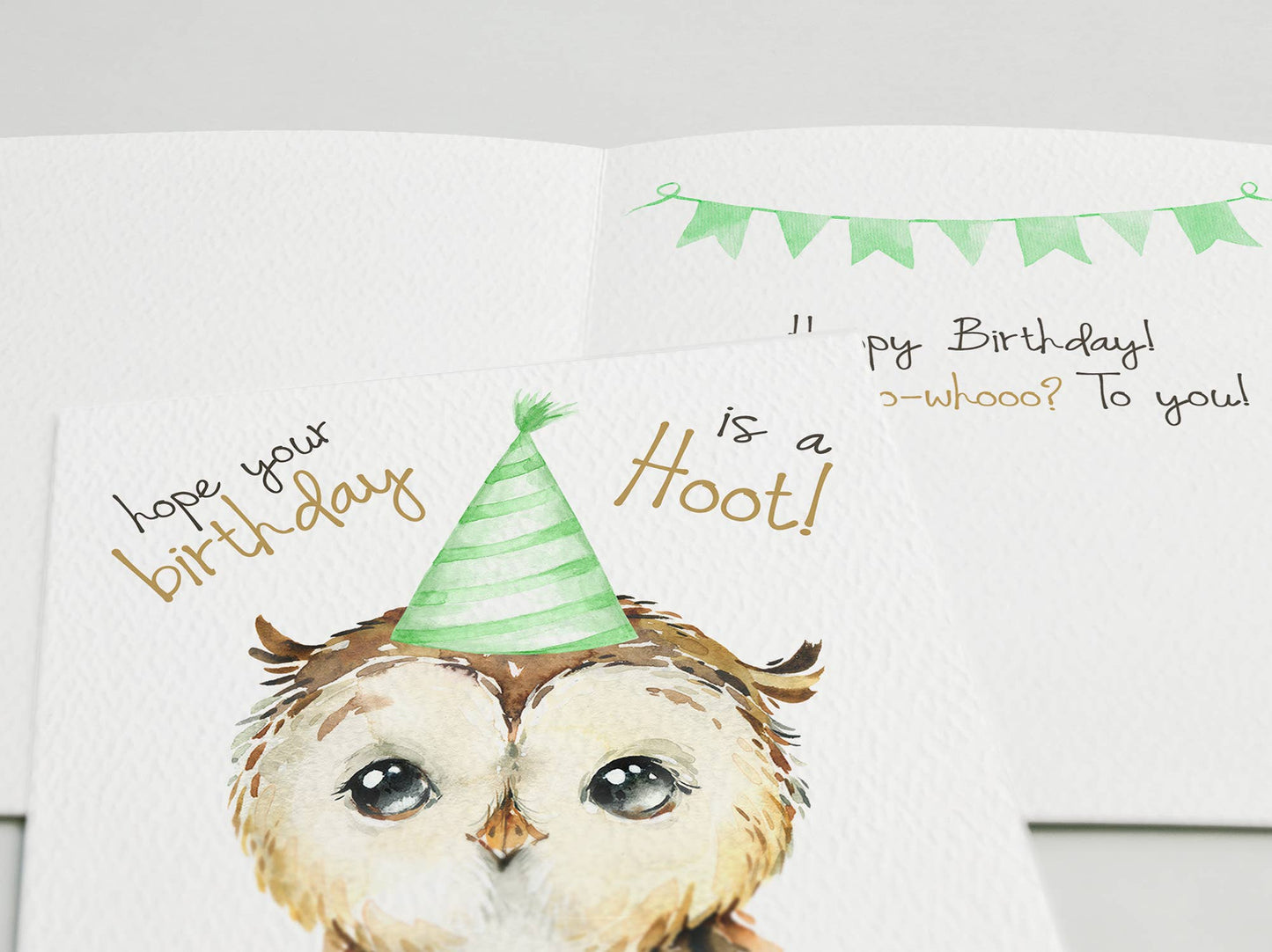 Happy Birthday Card, Cute Owl, Funny Birthday Card