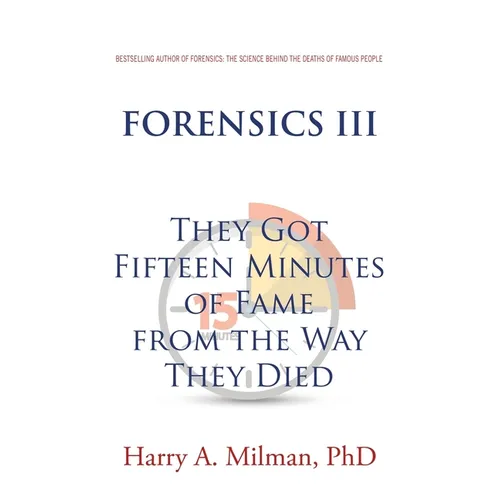 Forensics III: They Got Fifteen Minutes of Fame from the Way They Died