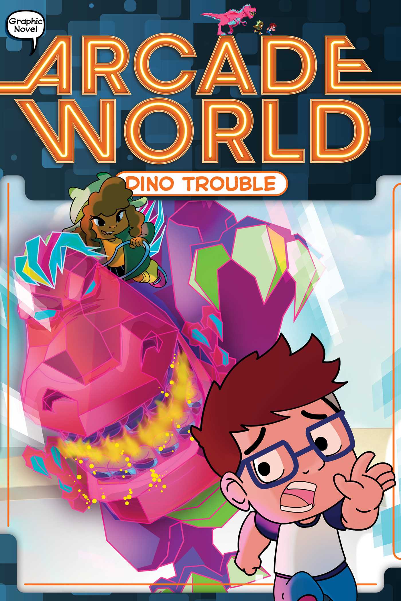 Dino Trouble (1) (Arcade World) by Nate Bitt