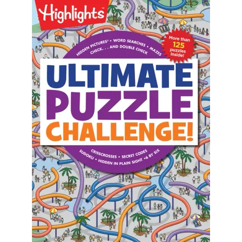 Ultimate Puzzle Challenge!: 125+ Brain Puzzles for Kids, Hidden Pictures, Mazes, Sudoku, Word Searches, Logic Puzzles and More, Kids Activity Book for