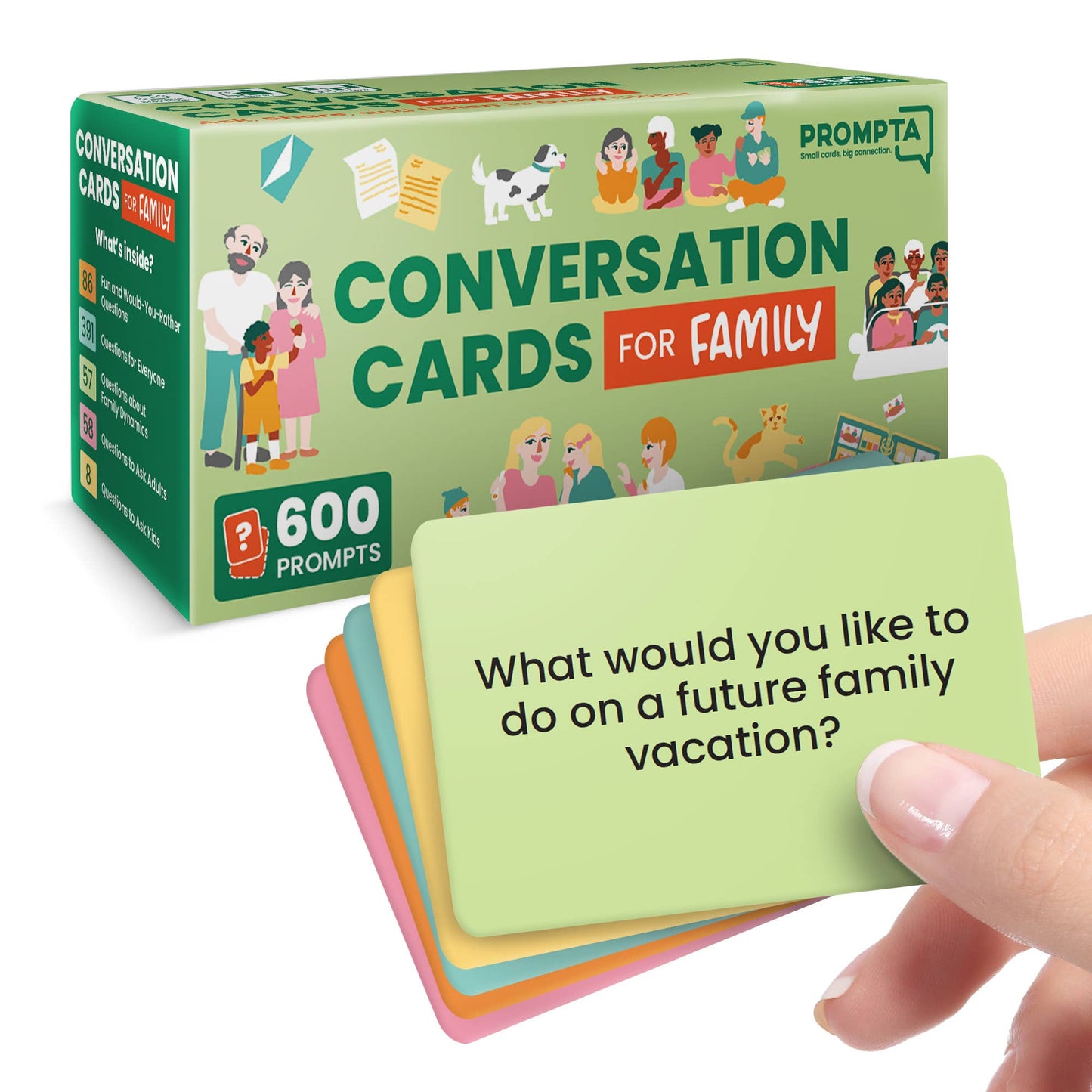 Conversation Cards for Family - 600 Conversation Starters
