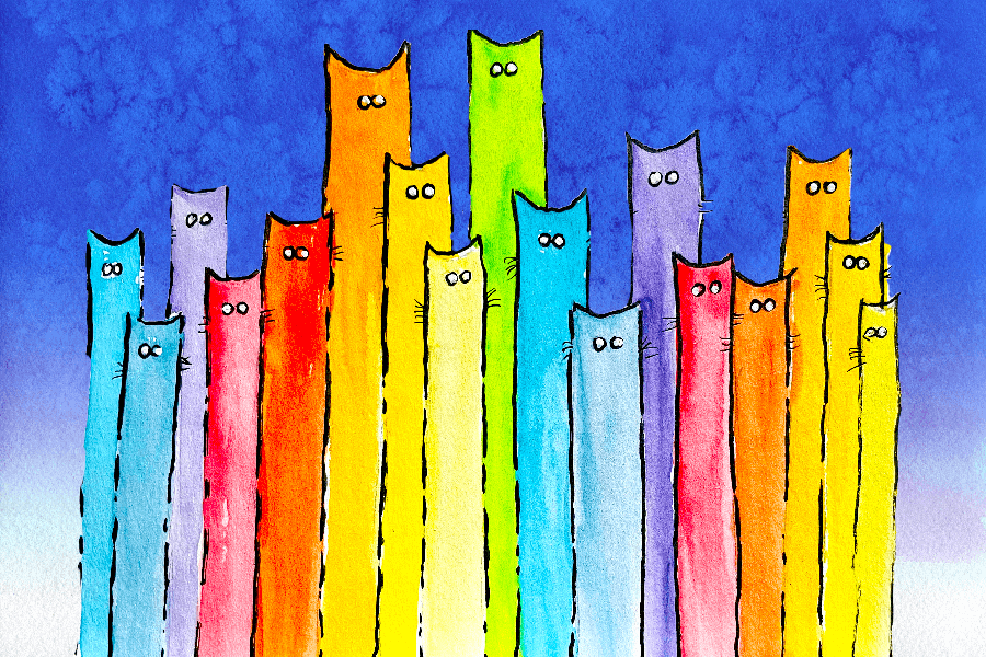 A Pride of Cats Mini Jigsaw Puzzle