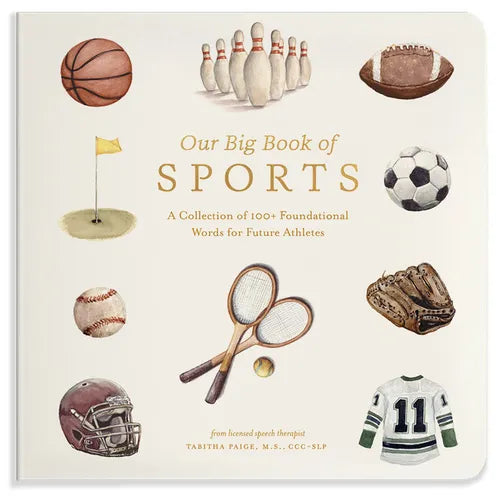 Our Big Book of Sports: A Collection of 100+ Foundational Words for Future Athletes