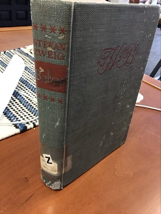 Balzac by Stefan Zweig * Ex-Library Book