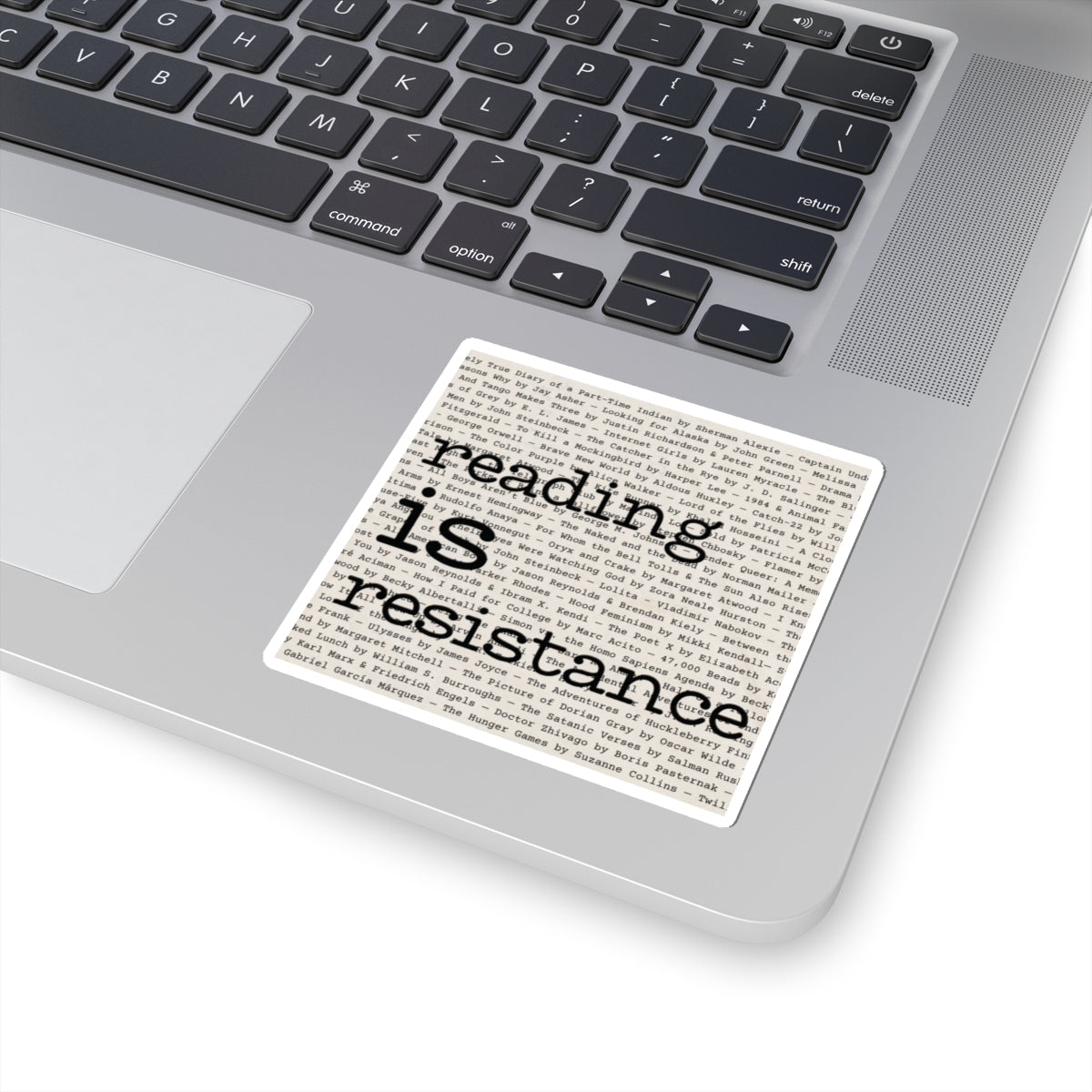 Literary “Reading is Resistance” Stickers - Inspirational Kiss-Cut Designs for Book Lovers