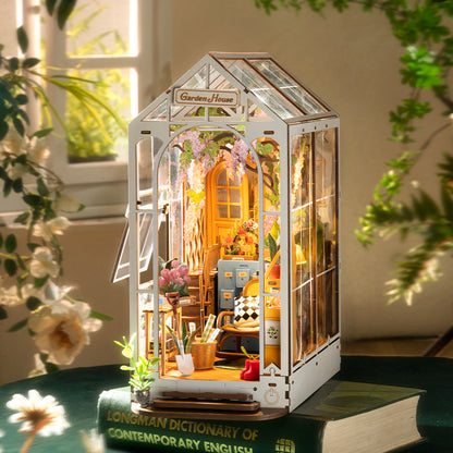 Rolife Garden House Book Nook Kit for Adults and Teens