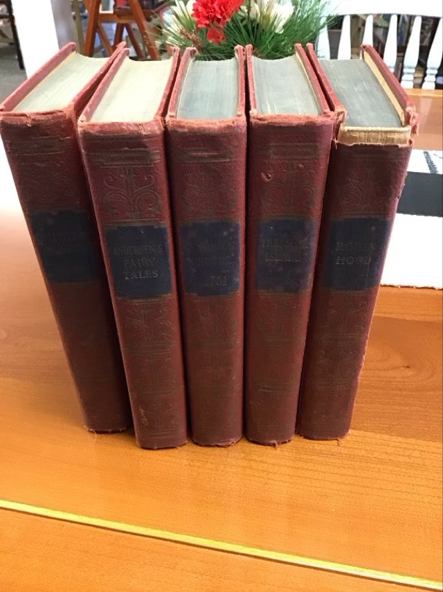 Children’s Collection - Robin Hood,Treasure Island, Robinson Crusoe, Andersen’s Fairy Tales, And Gulliber’s Travels(5 Book Collection) by  Louis Rhead