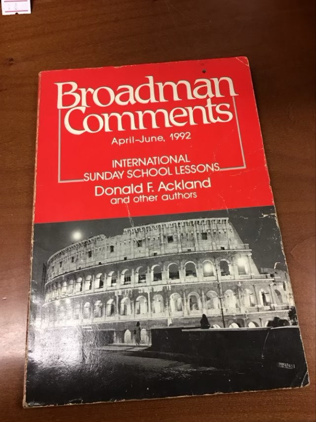 Broadman Comments, April-June 1992