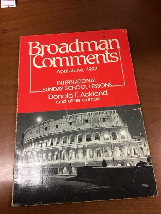 Broadman Comments, April-June 1992