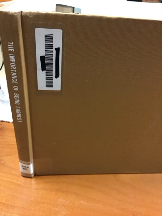 The Importance of Being Earnest By Oscar Wilde * Ex Library Book * Large Print Version