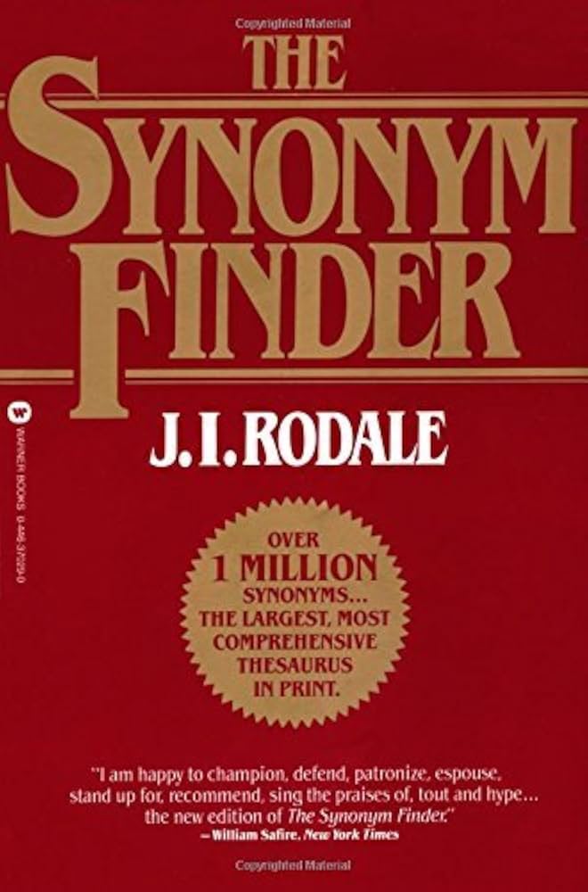 The Synonym Finder by J. I. Rodale