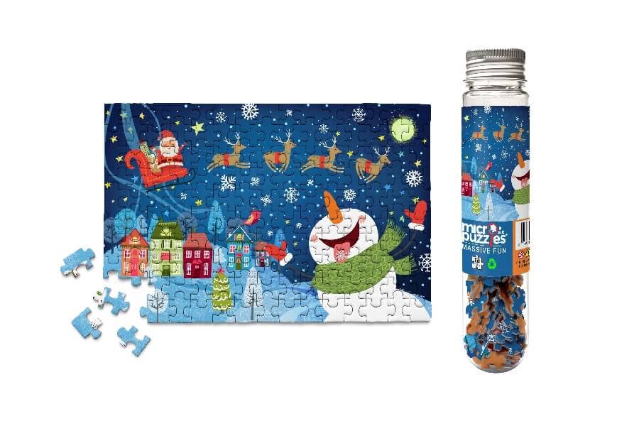 Holidays - Here Comes Santa Claus Christmas Gifts Snowman