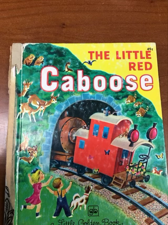The Little Red Caboose (Little Golden Book) by Marian Potter * Spine - See Pic