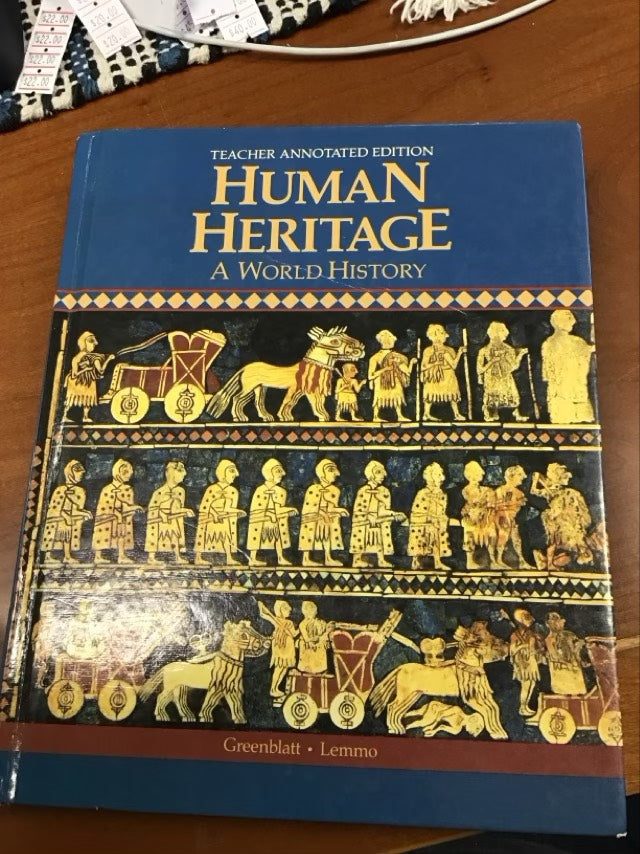 Human Heritage: A World History by Miriam Greenblatt *Ex Library Book