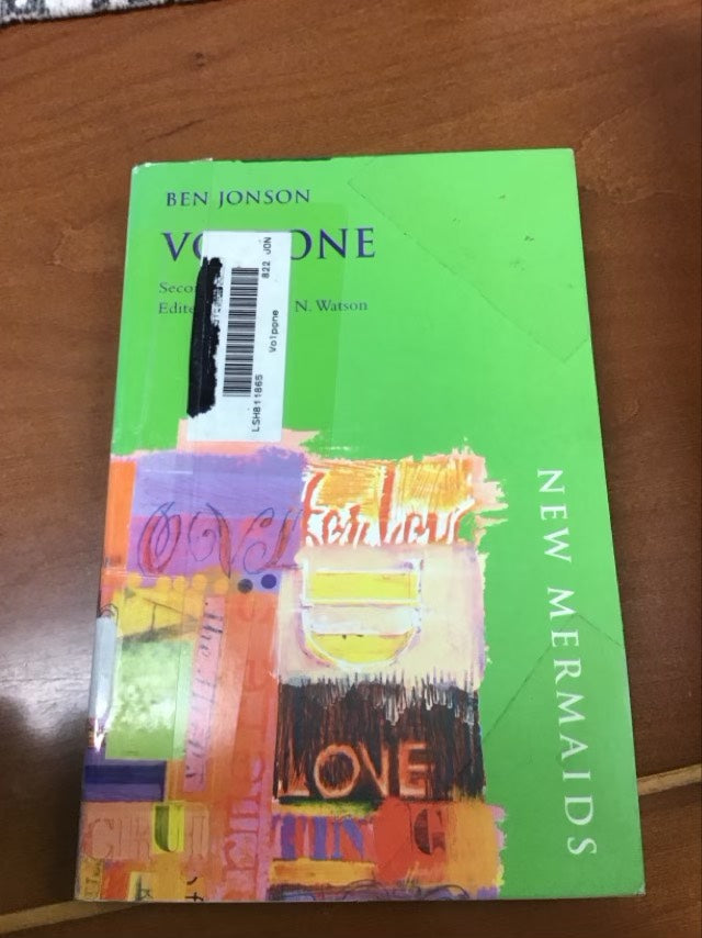 Volpone by Ben Jonson  * Ex Library Book