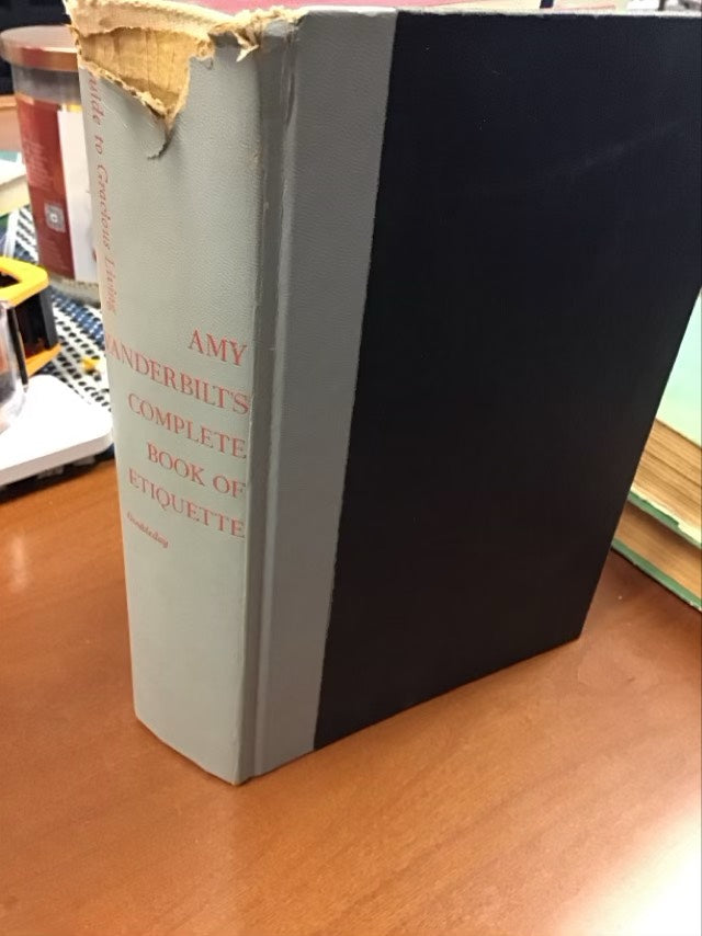 The Amy Vanderbilt Complete Book of Etiquette by Letitia Baldrige  * See Pic For Condition