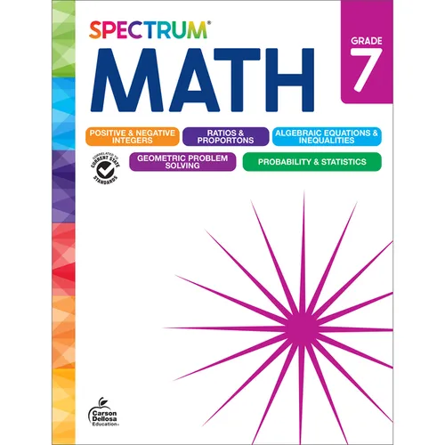 Spectrum Math Workbook, Grade 7